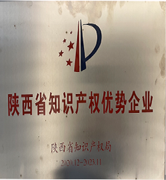 陜西省知識產權優(yōu)勢企業(yè)